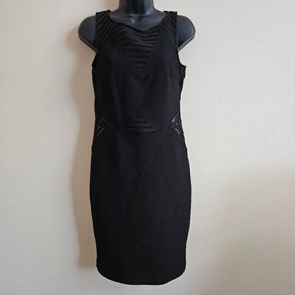 Romeo & Juliet Couture Textured Mesh Cutout Dress